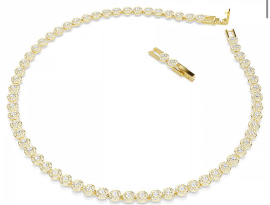 S*A*OV**I Una angelic Gold plated necklace