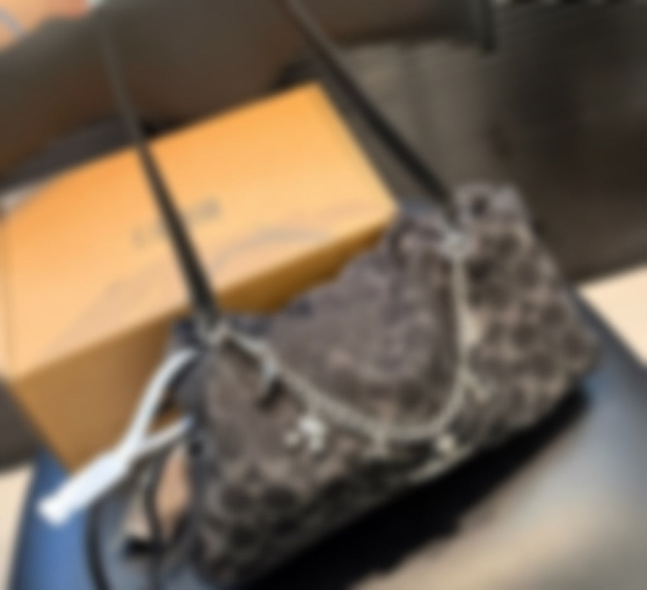 C**** BLACK DENIM PURSE